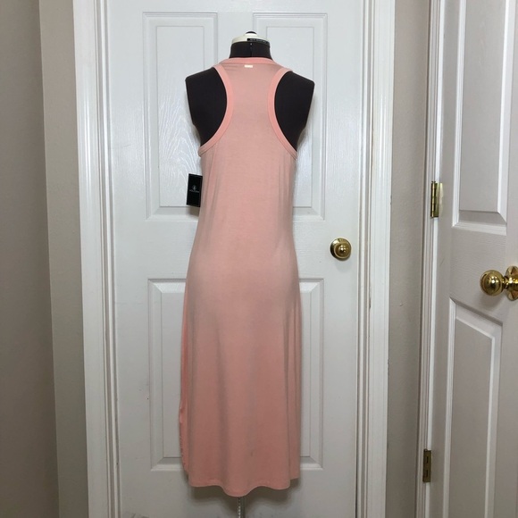 Volcom Stonelight Bodycon Midi High Neck / Racerback Sleeveless Stretchy Dress S - Picture 5 of 16